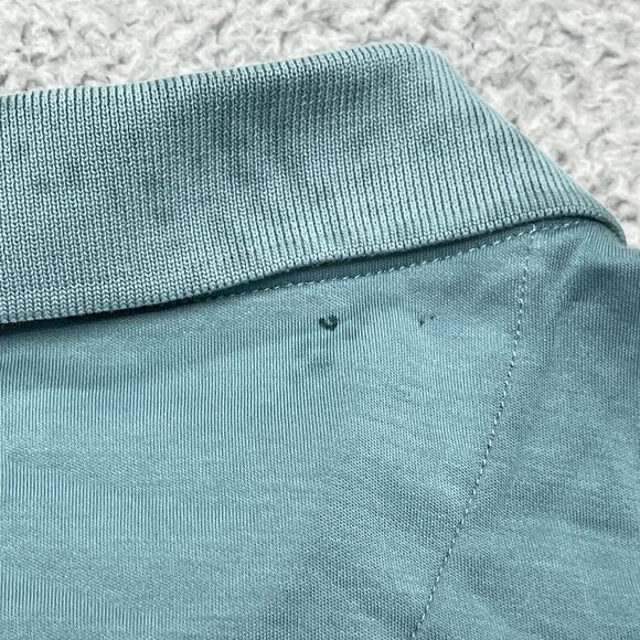 UNTUCKit Shirt Mens XXL Polo Golf Blue Short Sleeve Stretch Collared Cotton - Picture 15 of 16